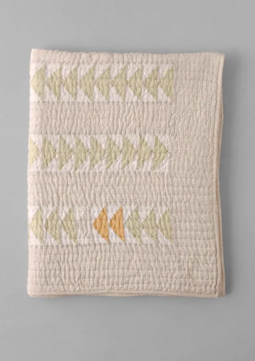 Triangle Patchwork Check Cotton Quilt